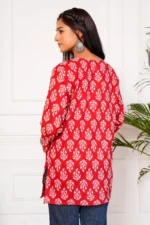 Meraki Handblock Printed Short Kurta