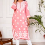 Nagma Pure Modal 3D Chikankari Kurti