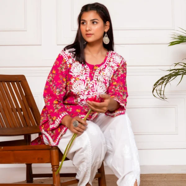 Saba Mulmul Cotton Short Kurta