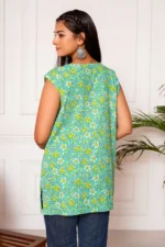 Sanjh Handblock Printed Short Kurta