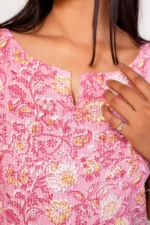 Sanjh Handblock Printed Short Kurta
