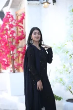 Mahira Black Viscose Set