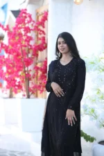Mahira Black Viscose Set