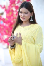 Mahira Yellow Viscose Set