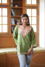 Nazneen Green Kurti