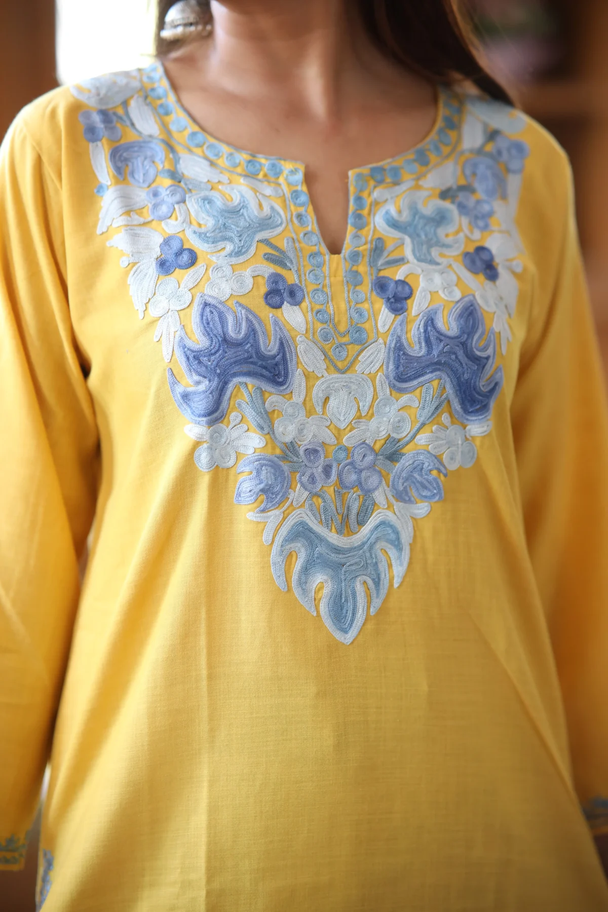 Nazneen Yellow Kurti