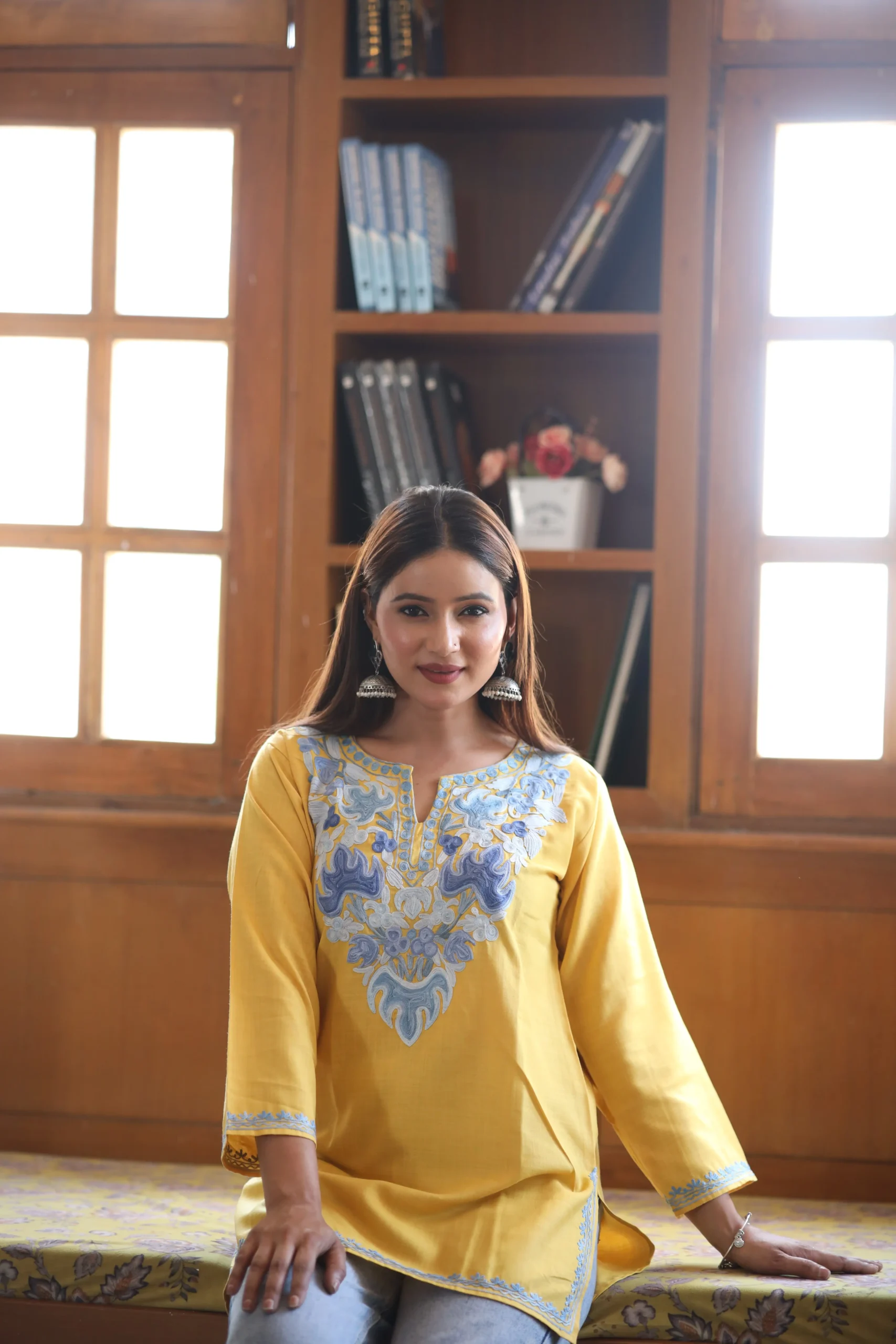 Nazneen Yellow Kurti