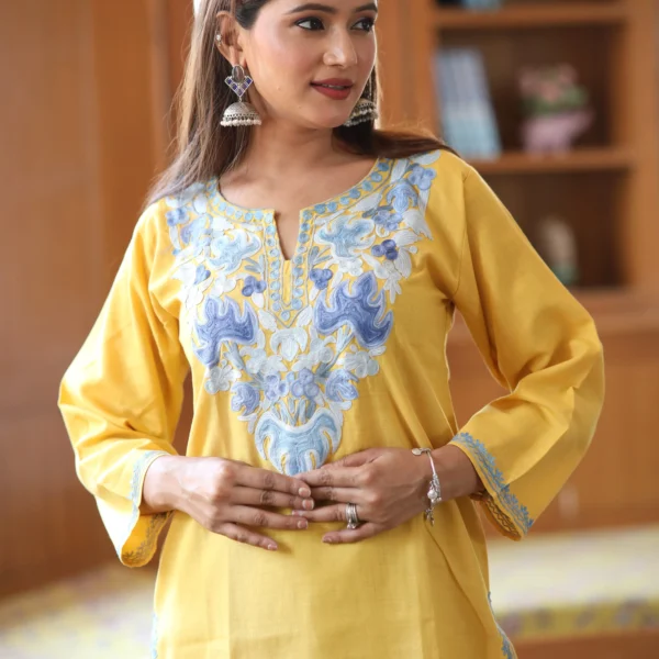 Nazneen Yellow Kurti