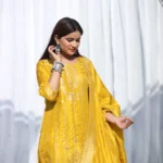 Rasam Yellow Banarsi Set