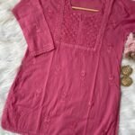 Netra Short Kurta - Pinkish Red