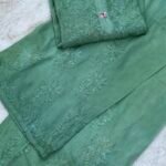Geetu Rayon Kurta Set - Azurite Water Green