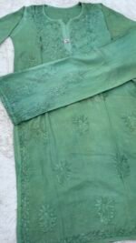 Geetu Rayon Kurta Set - Azurite Water Green - Image 2