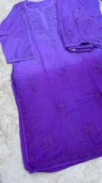 Geetu Rayon Set - Waipor Purple - Image 2