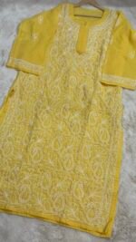 Riya Kurta - Yellow - Image 3