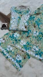 Suhani Mul Cotton Chikankari Kurta Set