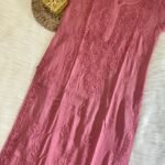 Sayra Pure Modal Chikankari Kurtas - Bretzel Brown