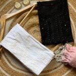 Rashi Chikankari Kurta Set - Black