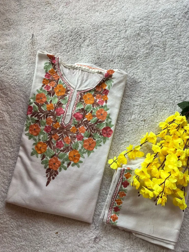 Aira Kashmiri Pheran Set - Taupe Gray