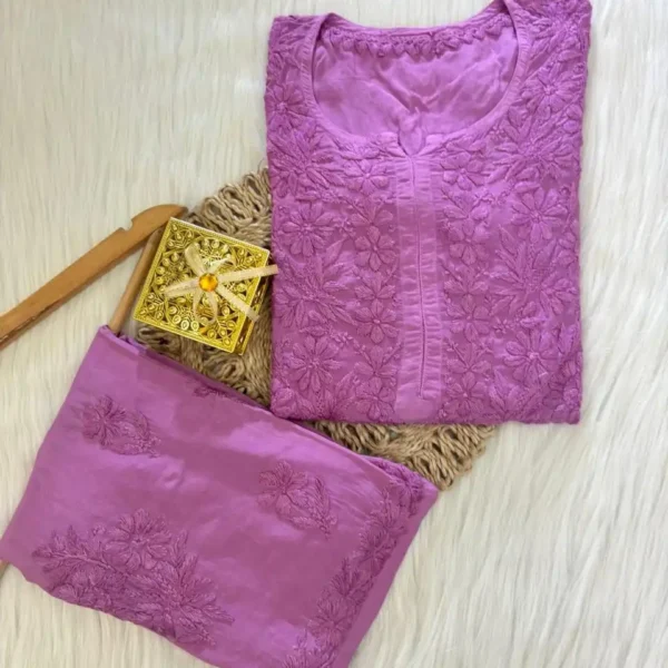 Rahsha Kurta Set Pure Modal Butter Soft Fabric - Purple