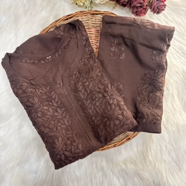 Kashish Modal Kurta Set - Brown