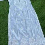 Safeda Dobby Mul Cotton Chikankari Kurta (1)