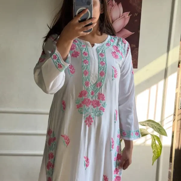 Phool Chikankari Kurta Set