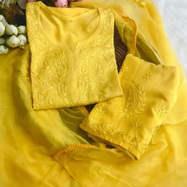 Raas Ombre Pattern Full Set - Yellow