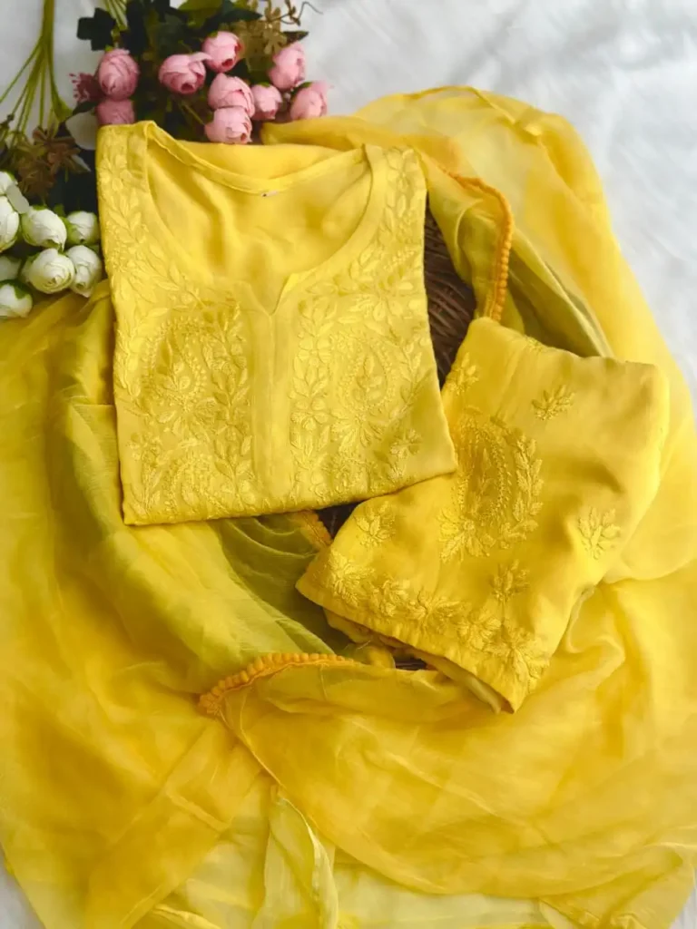 Raas Ombre Pattern Full Set - Yellow