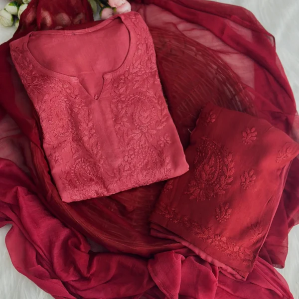 Raas Ombre Pattern Full Set - Red