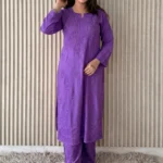 Shradha Rayon Cotton Chikankari Kurta Set